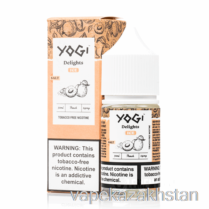 Vape Kazakhstan Peach Ice Salts - Yogi Delights - 30mL 24mg